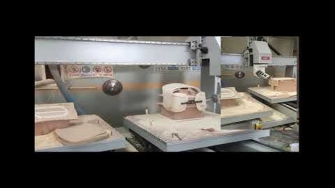 double table moving 5axis cnc foam mold router milling ATC machine