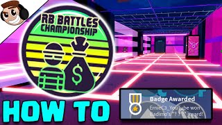 HOW TO GET: RB BATTLES JAILBREAK BADGE (Easiest Guide)