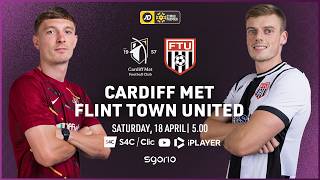 FULL MATCH: Cardiff Met v Flint Town United | JD Cymru Premier | English Language Commentary