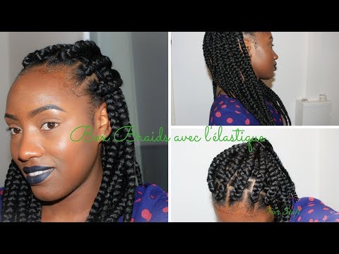 tuto-|-faire-des-box-braids-avec-l'Élastique-|-rubber-band-method-[-en-franÇais]