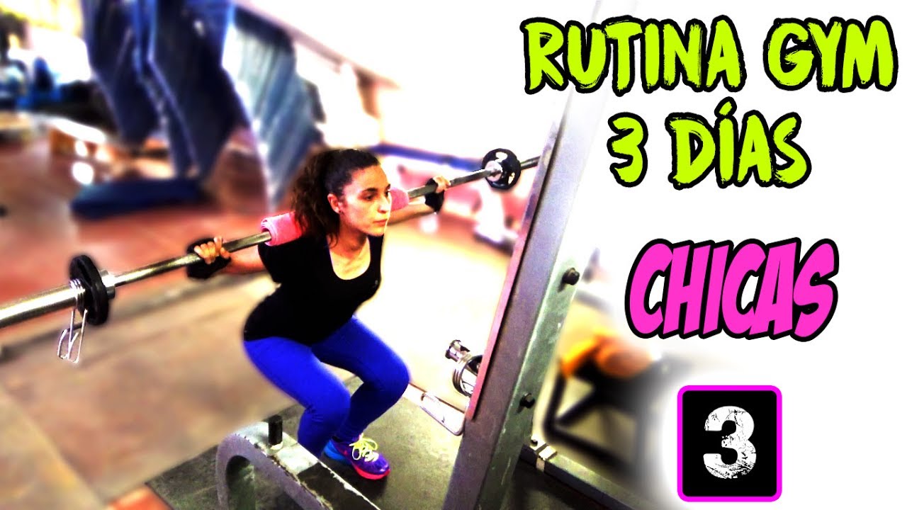 Entrenamiento Gym 3 Dias RUTINA GYM SEMANAL 3 DÍAS PARA MUJERES (Tonificar) | DÍA 3: Cuádriceps +  Aductores + Abductores - YouTube