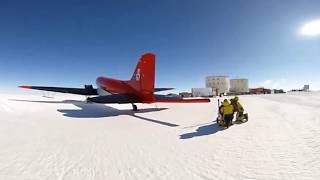 Tour of an ICECAP survey aircraft at Concordia Station (January 2016)