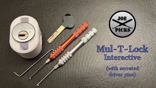 [54] Mul-T-Lock Interactive (Serrated Drivers) Picked and Gutted