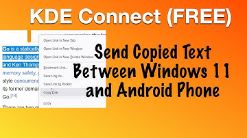 KDE Connect (FREE) - Send Copied Text Between Windows 11 and Android Phone