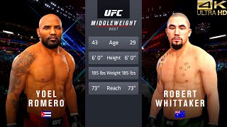 UFC 4 (PS5) Yoel Romero vs. Robert Whittaker [4K ULTRA HD | GODLIKE QUALITY]