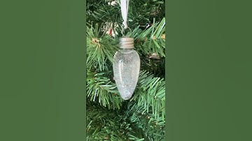 Silver Shaker Ornament #snowglobe #christmasornaments #handmade #chubuthings