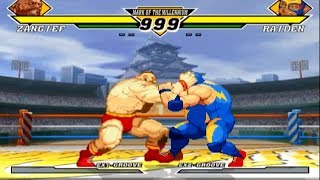 [TAS] Zangief VS Raiden (Capcom vs SNK 2: Mark of The Millenium)