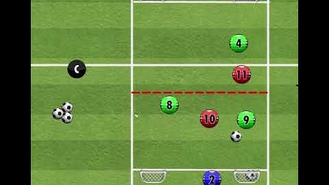 U12s practice on mid block pressing as a pair with counter topic of creating the attack