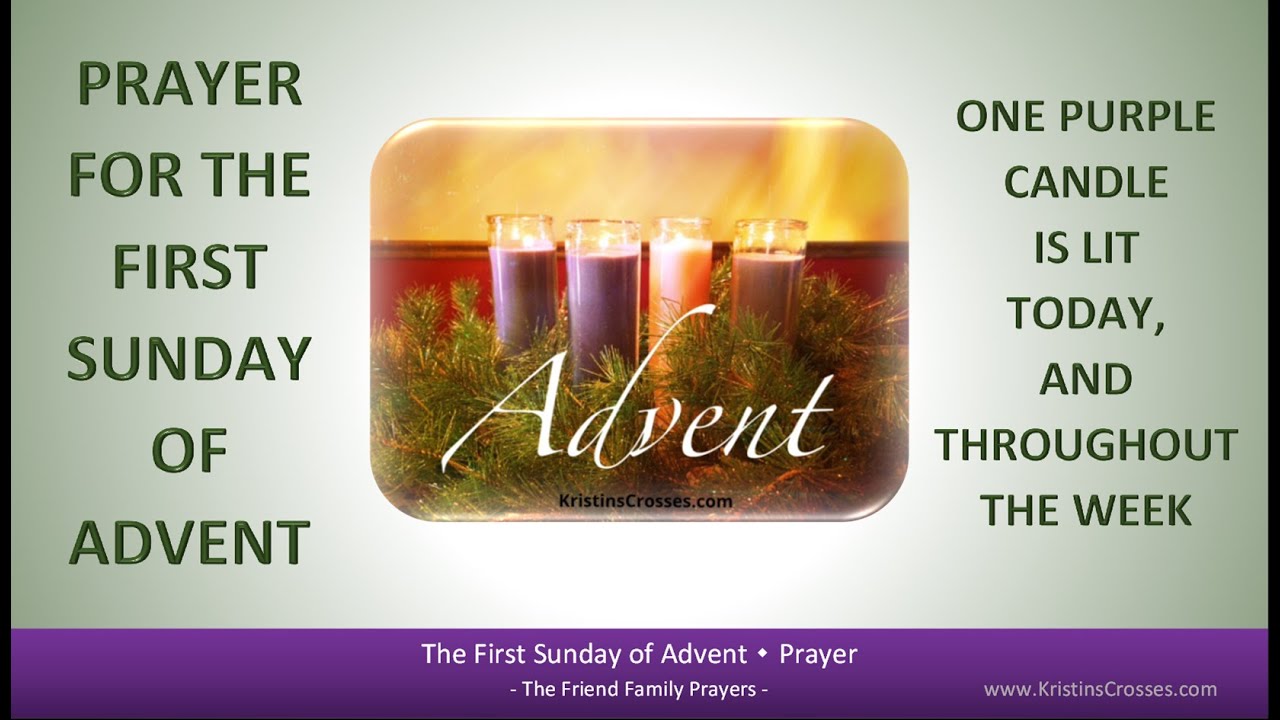 first sunday of advent candle