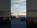 ✈️ Airplane Landing Over Vancouver – So Close You Can Feel It with beautiful evening view of course!