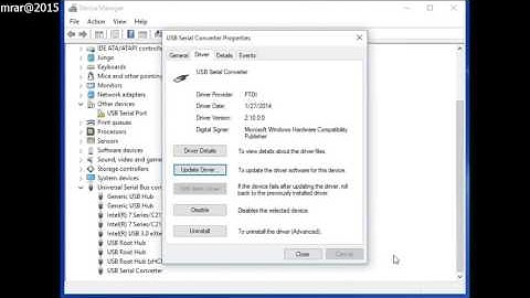 Update FTDI Driver For Arduino Nano V3 Clone For Windows 10
