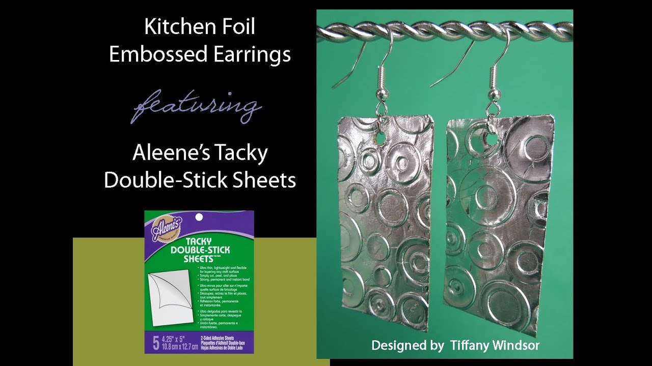 Aleene's Kitchen Foil Earrings by Tiffany Windsor
