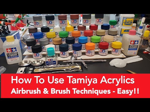 Scale Models Tips - How To Use Tamiya Acrylic Paints - Brush