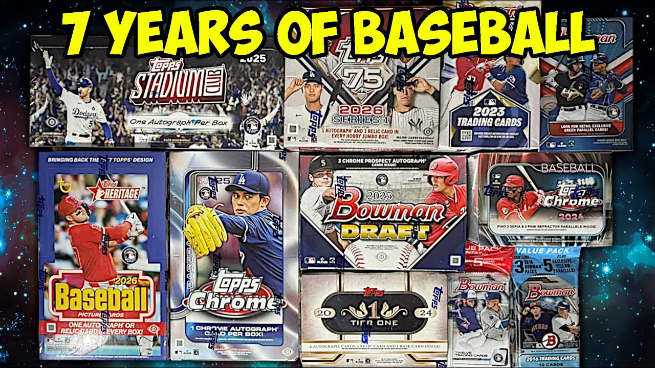 7 Years of Baseball Cards Breaks!