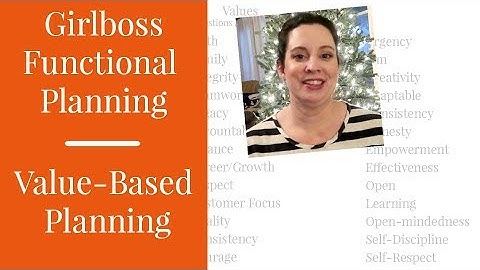 Setting Up for Value-Based Planning - Girlboss Functional Planning 1 | Kendra Bork