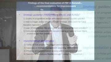 Lessons from peacebuilding support in individual countries