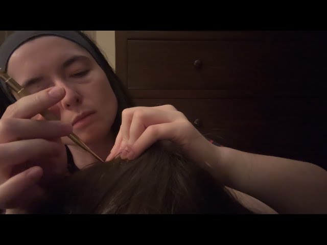 Acupressure for Headaches, Head Massage, Hair pulling | ASMR Therapeutic role play 