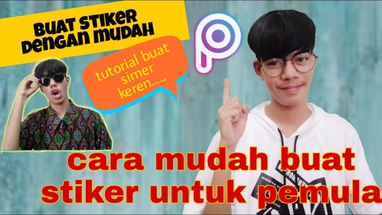 Buat stiker  di aplikasi  picart terbaru 2021 tutorial 