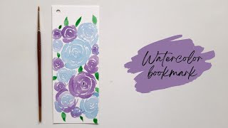 Rose Painting | Bookmark ideas | Watercolor bookmark | #175 |