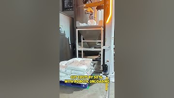 Cut Costs By 50% With Robotic Unloading 😎 #depalletizing #automation #palletizer #robotics #robot