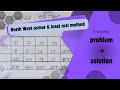 Transportation problem|North West corner &amp; least cost method|part 2|operation research|MB'S ACADEMY
