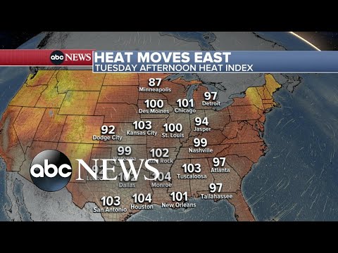 New heat wave headed east