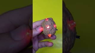 Walnut + Electronics = Stunning RGB Lamp! (DIY Rechargeable) 💡🔧 #Shorts