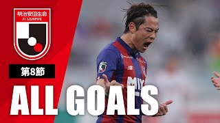 Ｊ１第8節の全ゴールまとめ！ALL GOALS：明治安田生命Ｊ１第8節