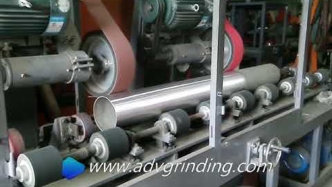 Stainless steel straight pipe and tube polishing and grinding machine