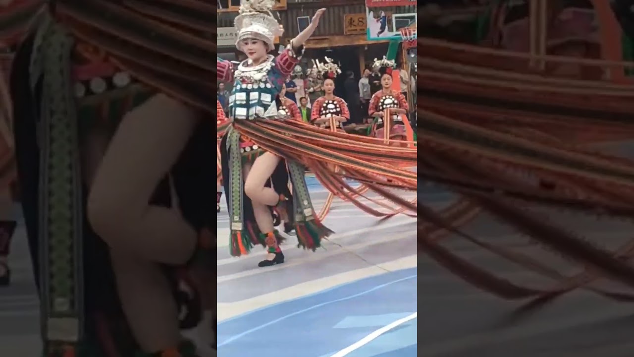 Colorful traditional dances of the Miao people in southwest China 