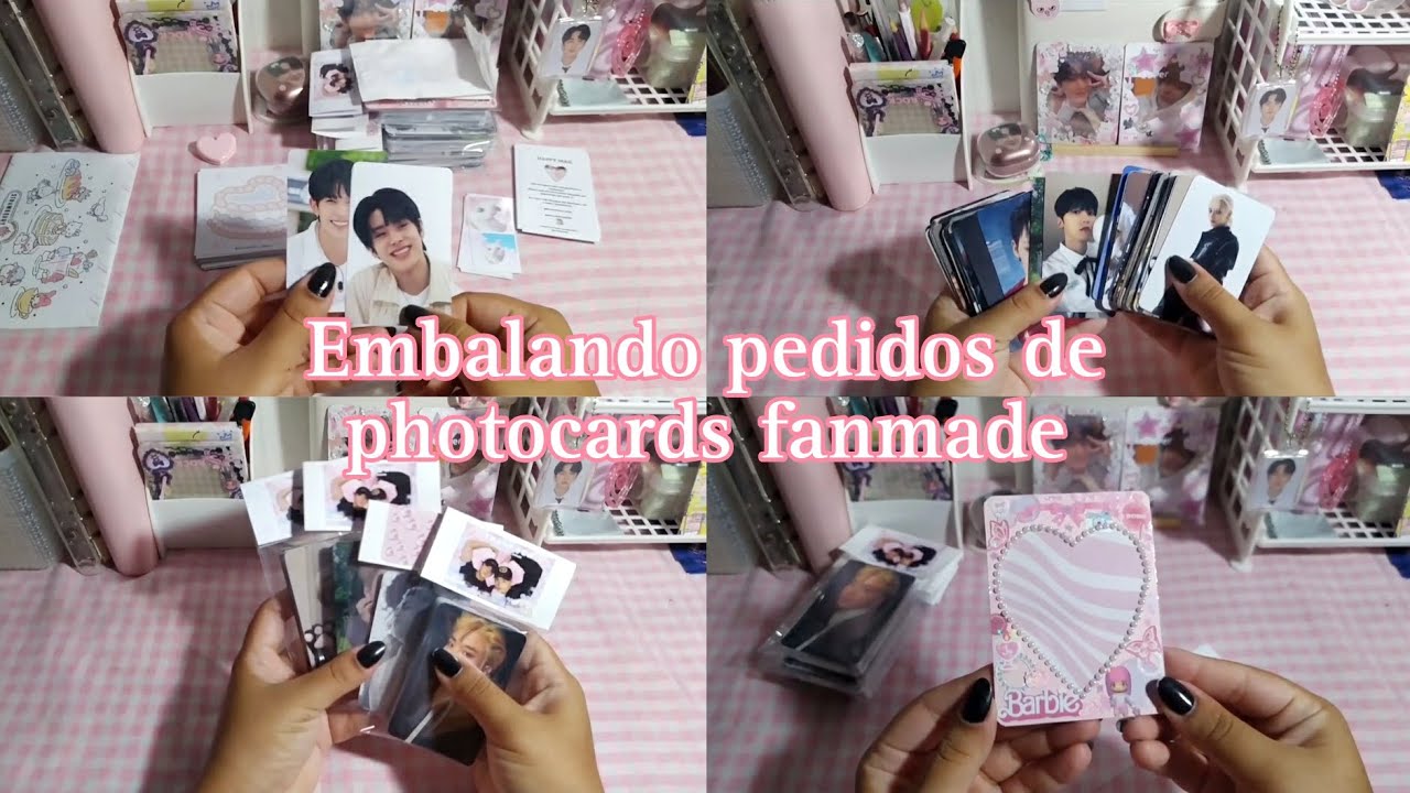 embalando super encomenda de photocards fanmade e + 💌