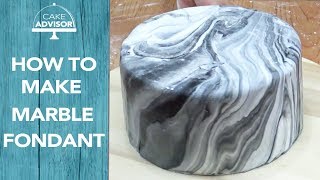 How to make marble fondant cake by Cake Advisor