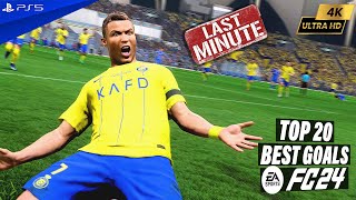 EA FC 24 | TOP 20 Last Minute Goals & Celebrations PS5™ [4K60]