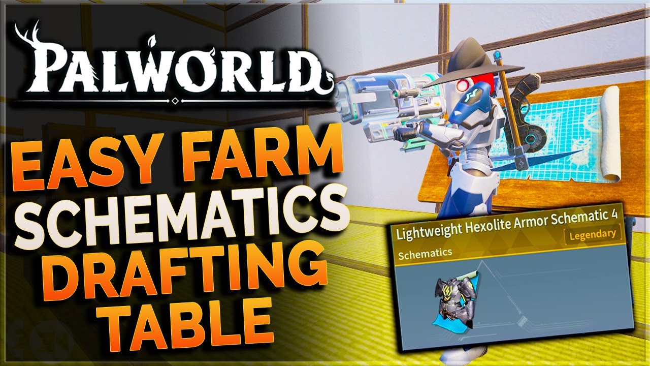 EASY SCHEMATIC FARM FOR DRAFTING TABLE Palworld Legendary Schematics easy-schematic-farm-for-drafting-table-palworld-legendary-schematics