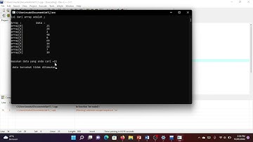 PRAKTIKUM ALGORITMA DAN PEMROGRAMAN - Pertemuan 13 (Searching)