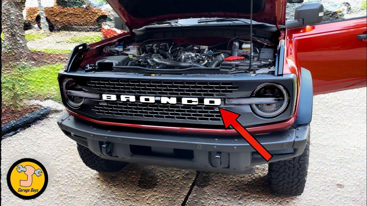 Ford Bronco Grill Letter Lights YouTube