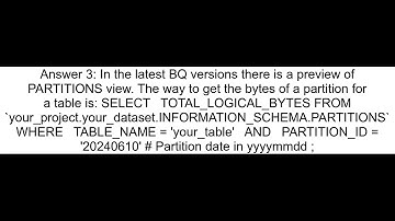 In Google BigQuery how to get storage size of a partition in time-partitioned table