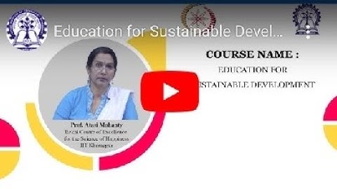 Week 12 Assignment Solution || Education for Sustainable Development NPTEL Course #video