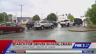 Police searching for driver in fatal hit-and-run in south St. Louis
