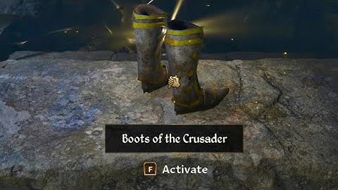 HOW TO GET THE BOOTS OF THE CRUSADER!! NATURES FURY QUEST OBLIVION