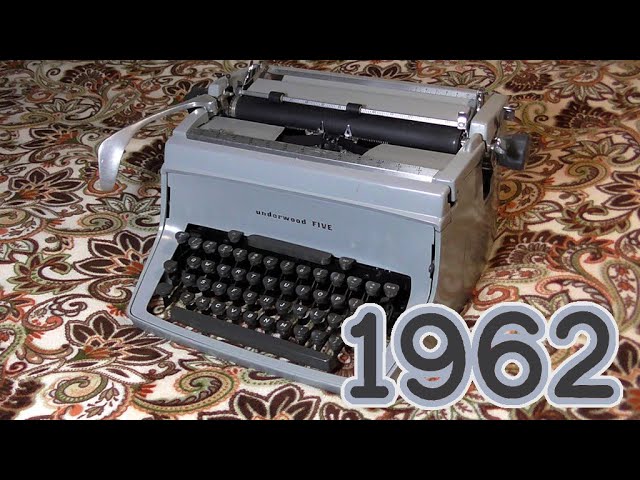 1962 Underwood Touchmaster Five - Manual Standard - YouTube