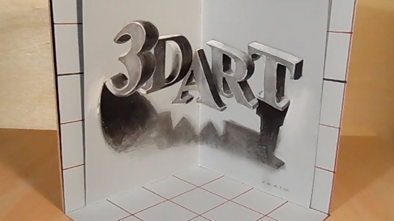 ⁣Drawing 3D Letters - How to Draw Letters Illusion - Vamos