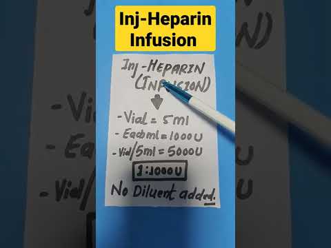 Inj-Heparin infusion 1ml:1000IU(vial