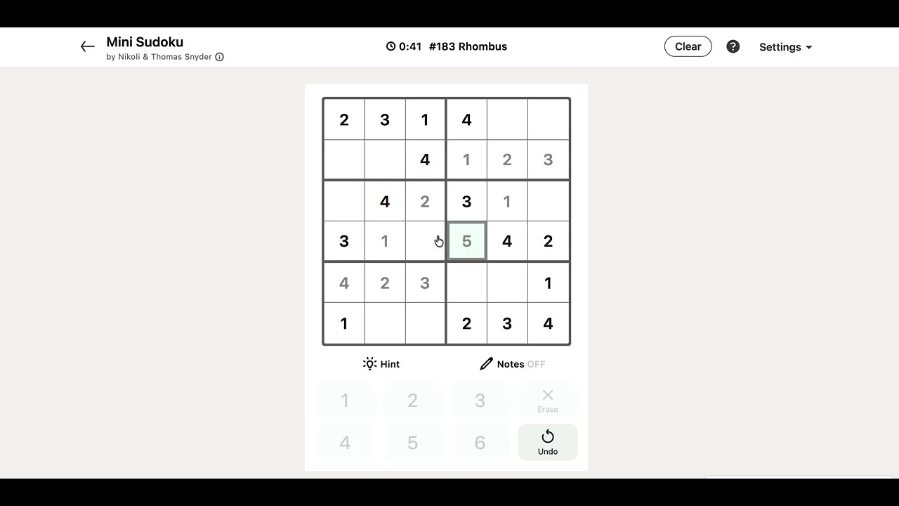 LinkedIn Mini Sudoku Answer Today - Puzzle #183 Rhombus | 10 February 2026