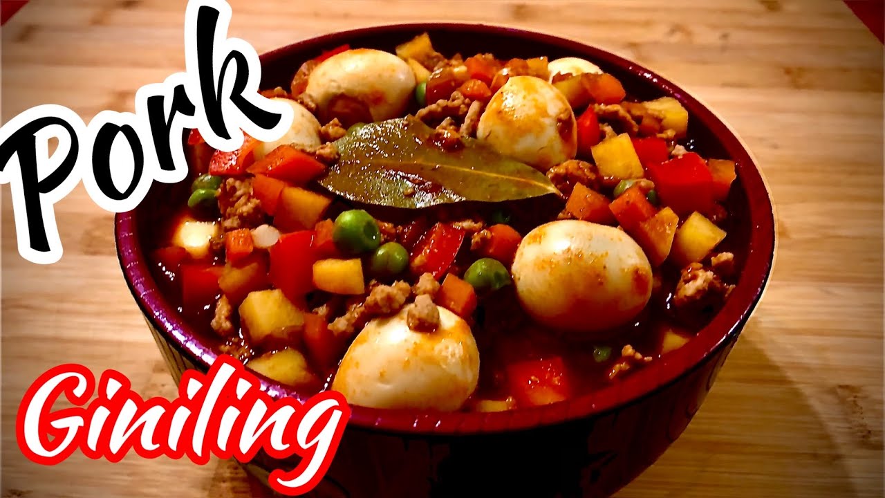 Quick and Easy Pork giniling with quail eggs YouTube