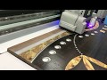 Yaselan UV Flatbed Printer Printing in Wooden Door