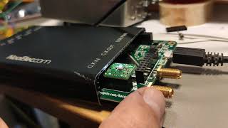 HackRF flat nano TCXO fits in aluminum enclosure