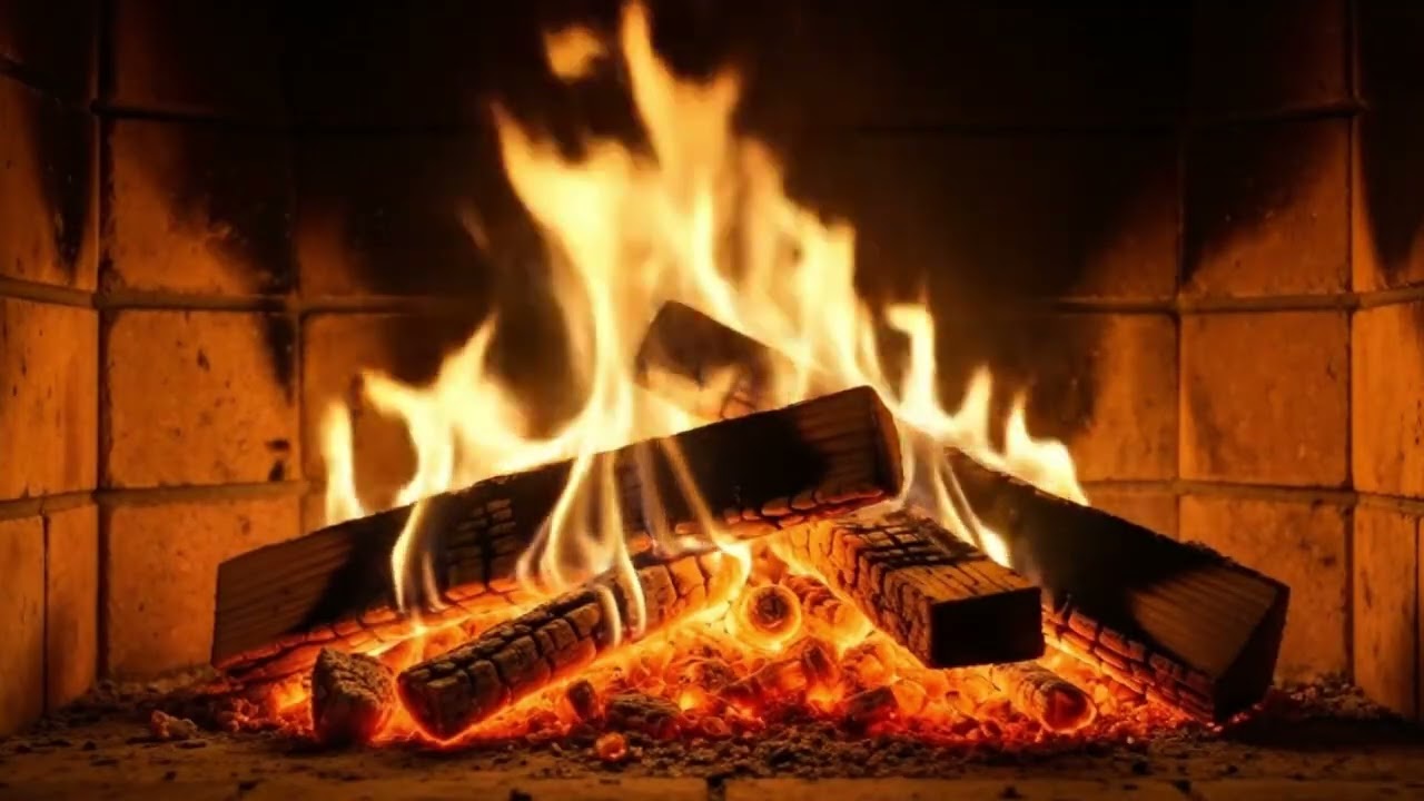 Peaceful Piano Music with Fireplace Sounds – Relax, Sleep, Meditate