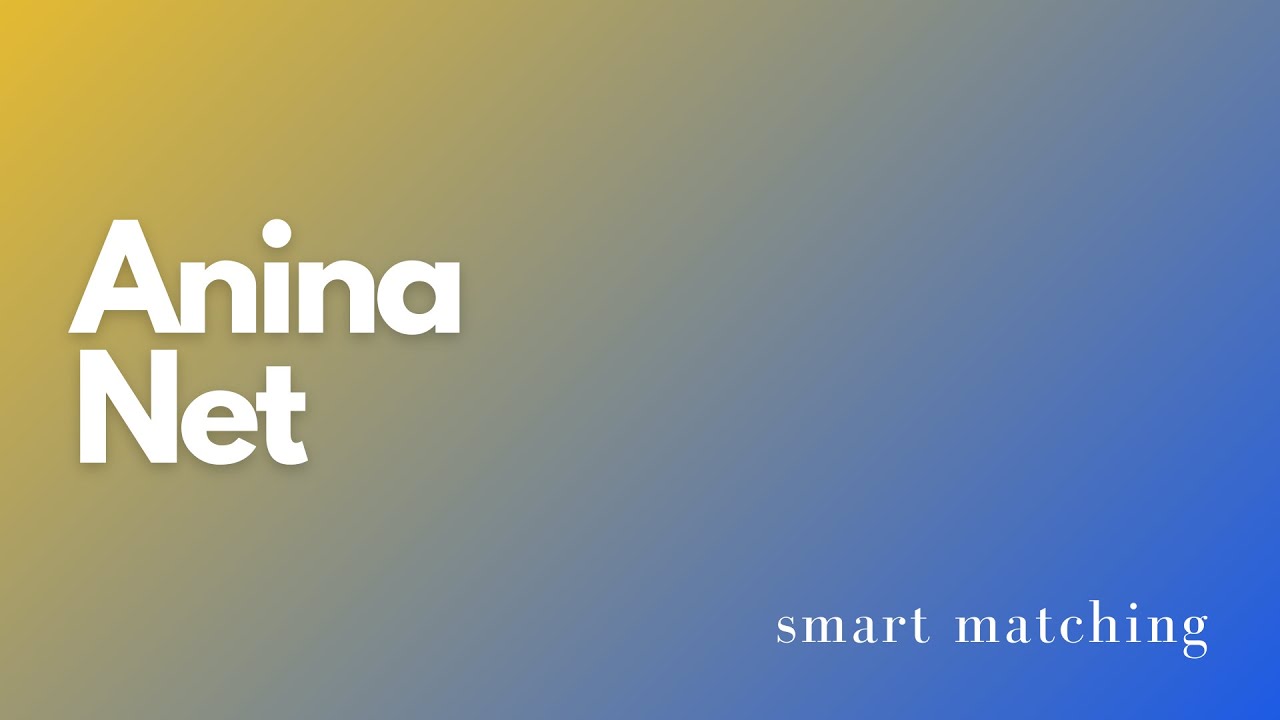 Smart Matching - FASHION with Anina Net