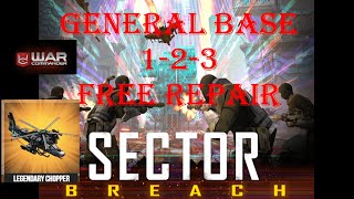 War Commander- SECTOR BREACH GENERAL BASE 1-2-3/ FREE REPAIR/ 23/12/2023